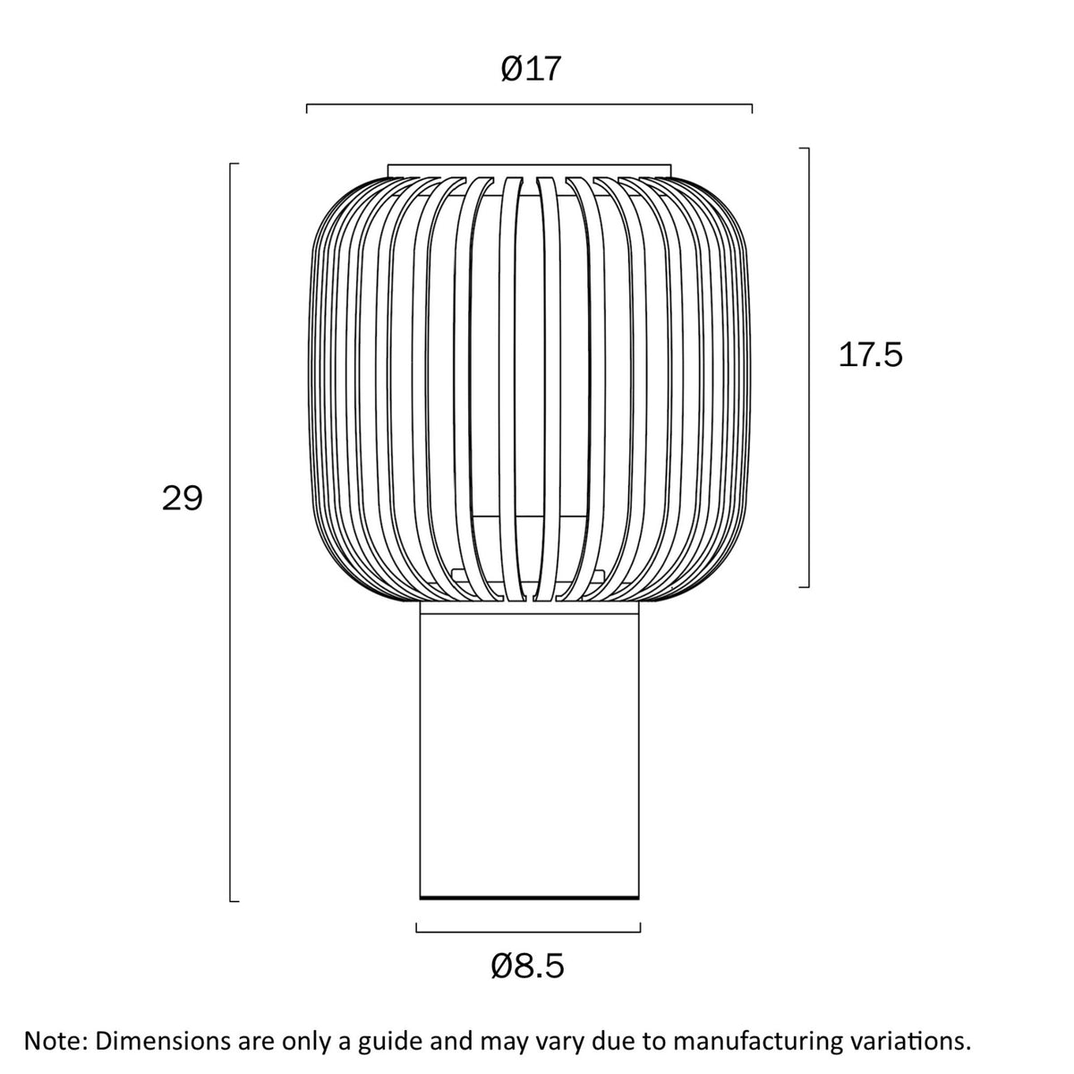 Telbix SORENS 17 Table Lamp - 25W-Telbix-Ozlighting.com.au