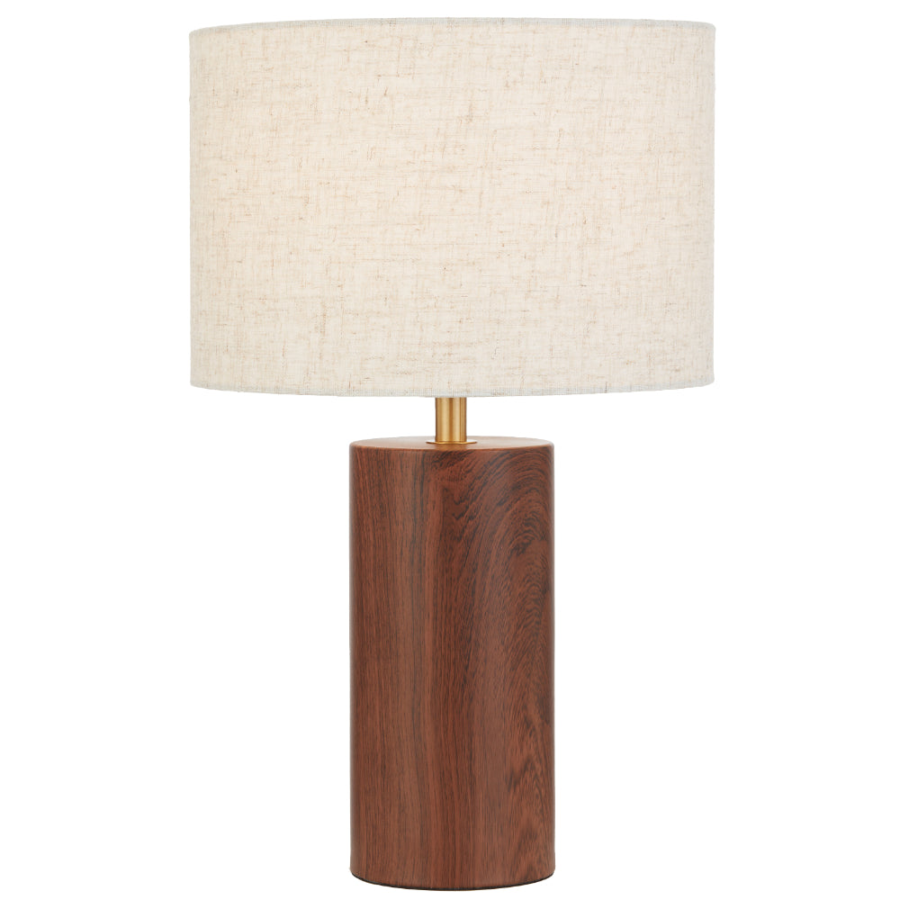 Telbix STYLIN Wood-Look Table Lamp - Iron-Telbix-Ozlighting.com.au