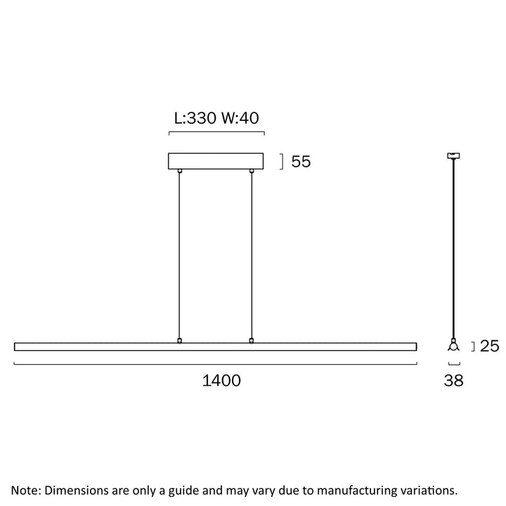Telbix SUMNER - 140cm Pendant Light-Telbix-Ozlighting.com.au
