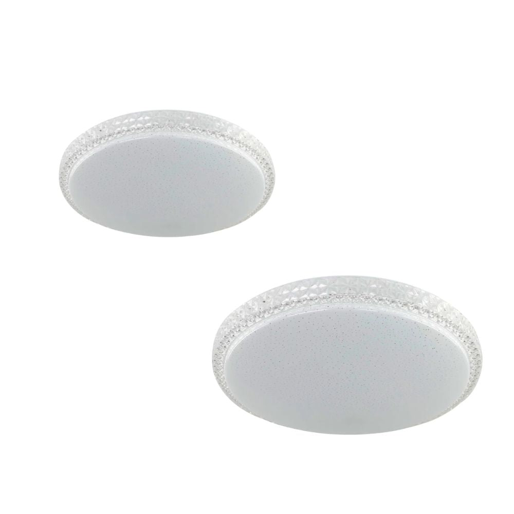 Telbix TEREZA Oyster LED Ceiling Light - 18/30W, Colour Switchable Dimmable Starlight Indoor-Telbix-Ozlighting.com.au