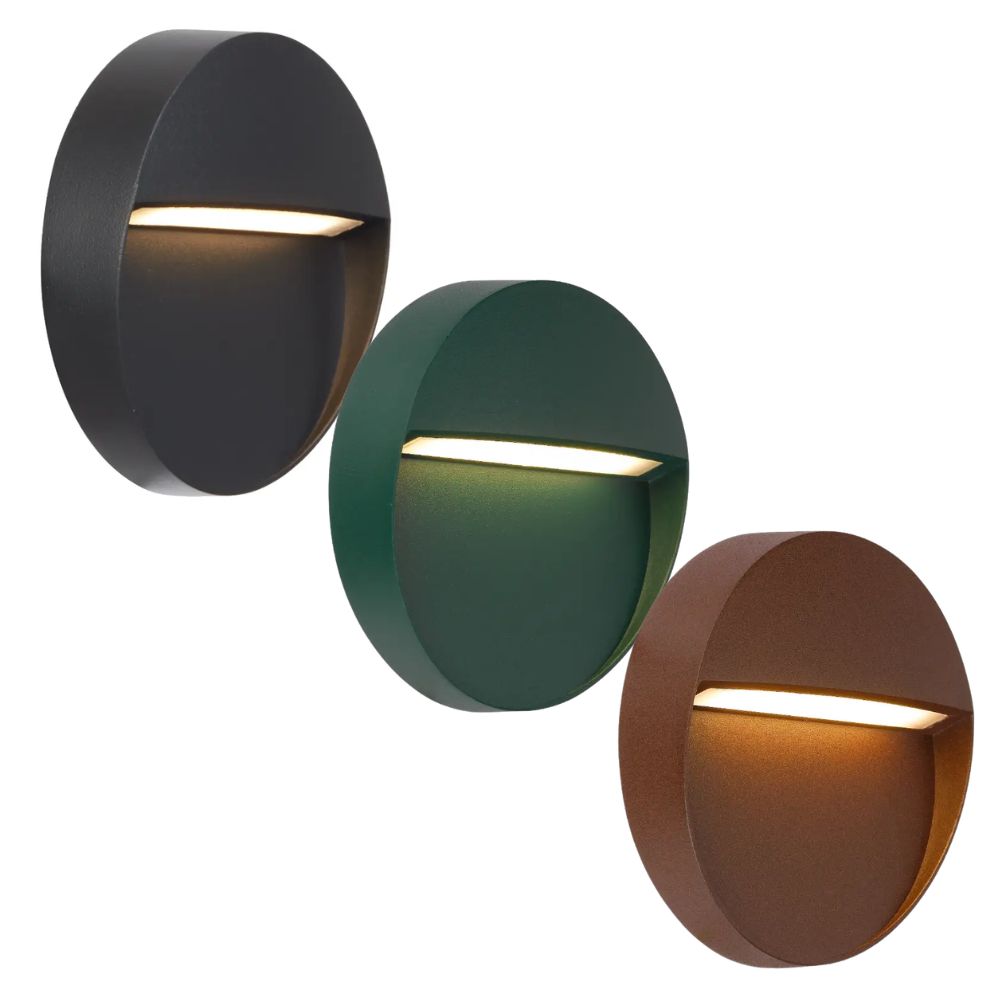 Telbix TERIN - 3W Round Wall Light-Telbix-Ozlighting.com.au