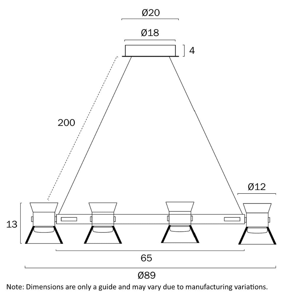 Telbix TIPICO Pendant - 9 Light-Telbix-Ozlighting.com.au