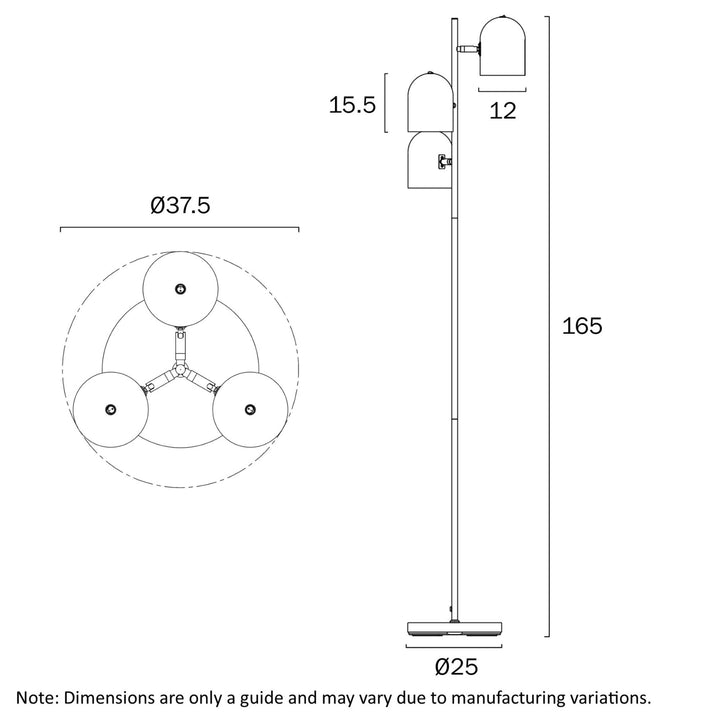 Telbix TURIN - 25W Floor Lamp-Telbix-Ozlighting.com.au