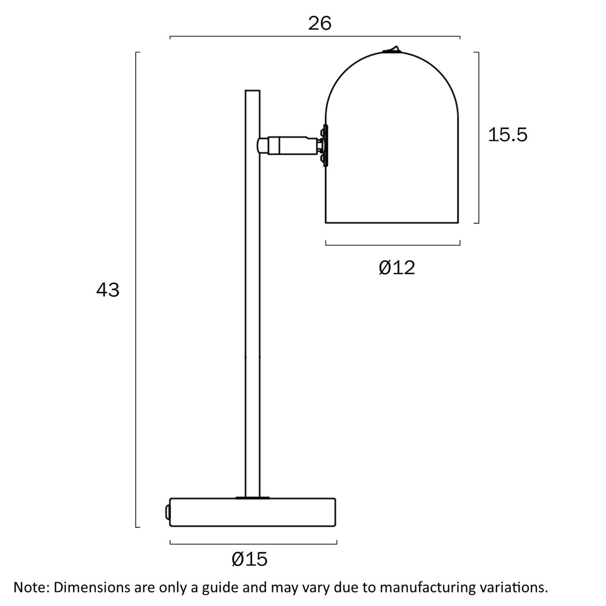 Telbix TURIN Table Lamp - 25W-Telbix-Ozlighting.com.au