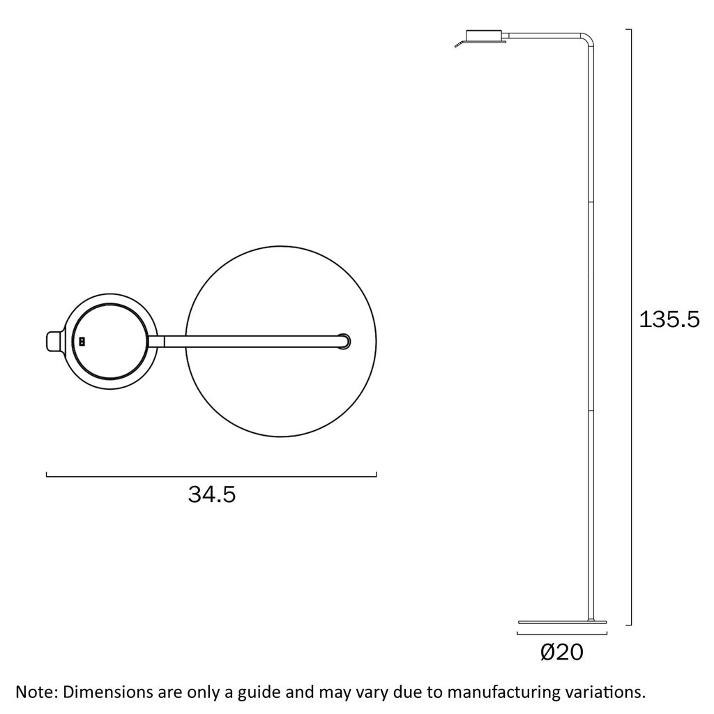 Telbix Tarell LED Floor Lamp-Telbix-Ozlighting.com.au