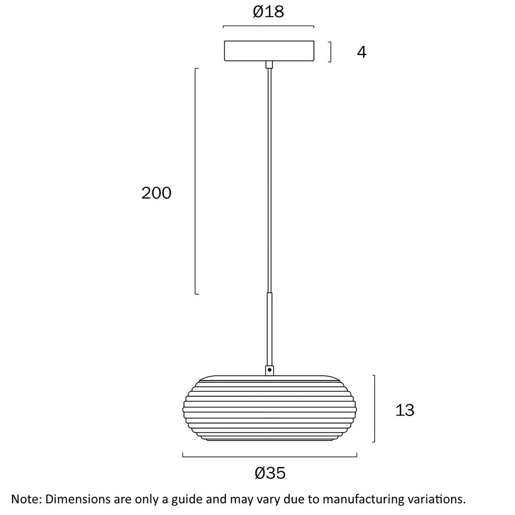 Telbix Tifton Pendant - 35cm, Small-Telbix-Ozlighting.com.au