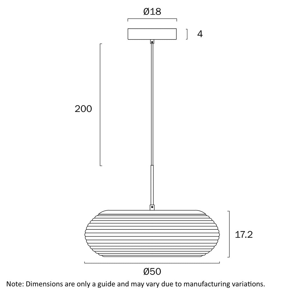 Telbix Tifton Pendant - 50cm, Large-Telbix-Ozlighting.com.au