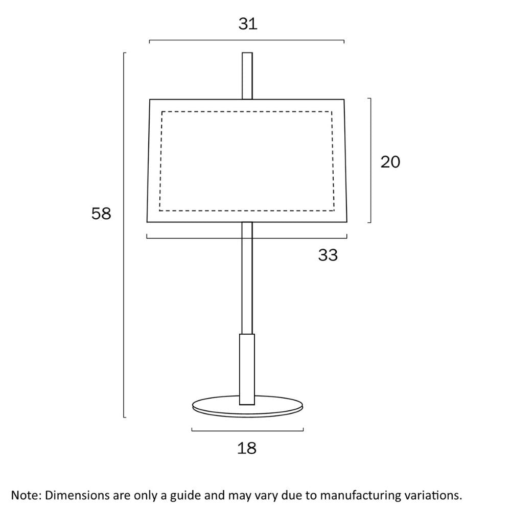 Telbix VALE - 25W Table Lamp-Telbix-Ozlighting.com.au