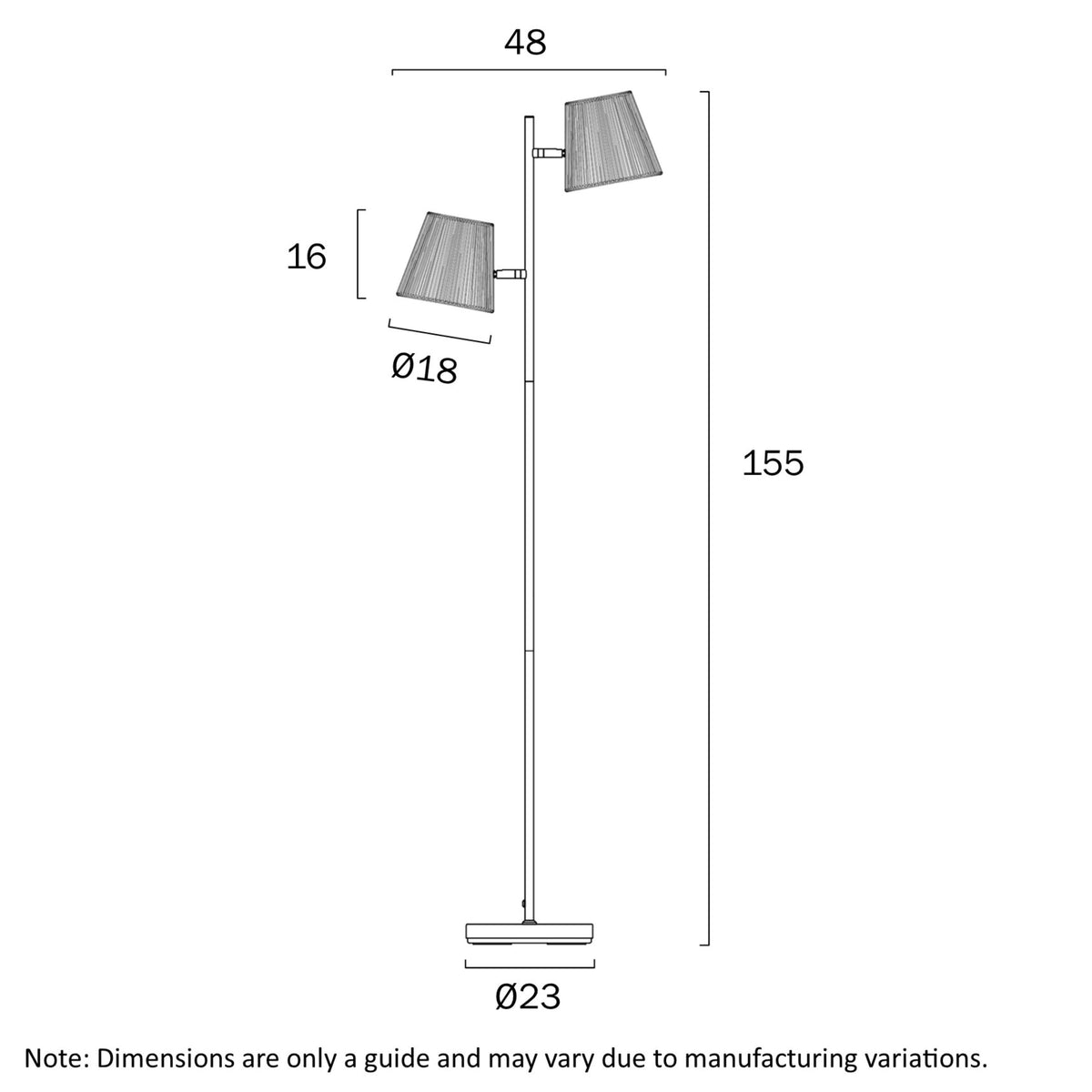Telbix VALORA Floor Lamp - Max. 50W Total-Telbix-Ozlighting.com.au