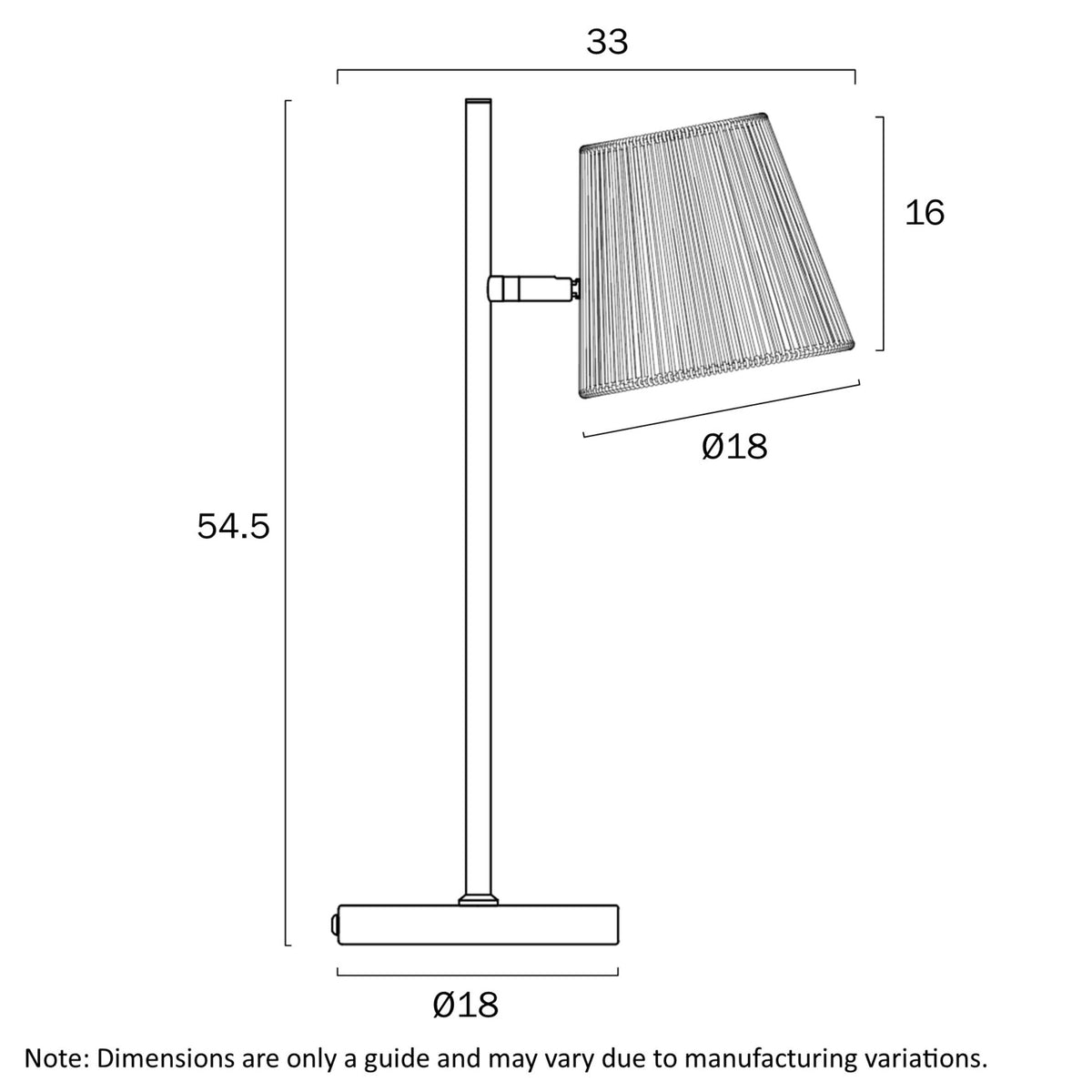 Telbix VALORA Table Lamp - 25W-Telbix-Ozlighting.com.au