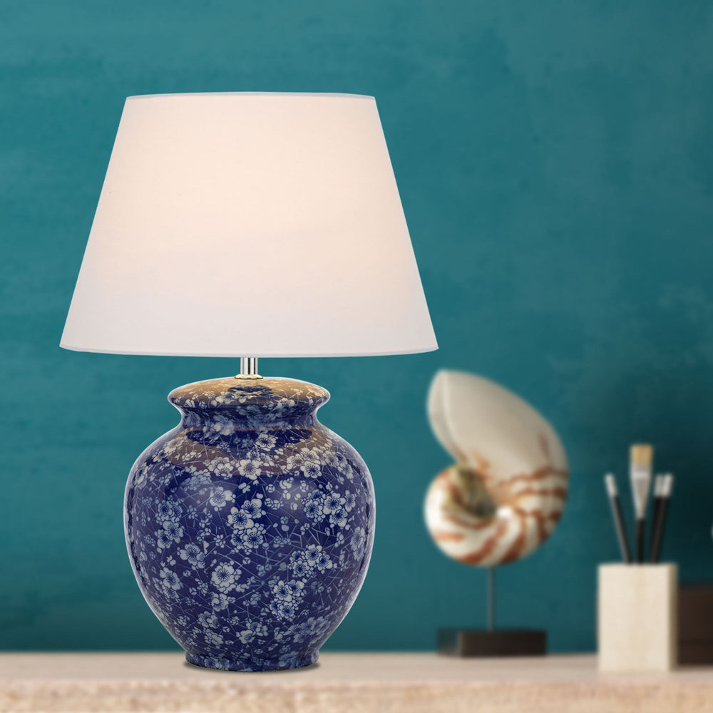 Telbix YULAN - 25W Ceramic Table Lamp-Telbix-Ozlighting.com.au