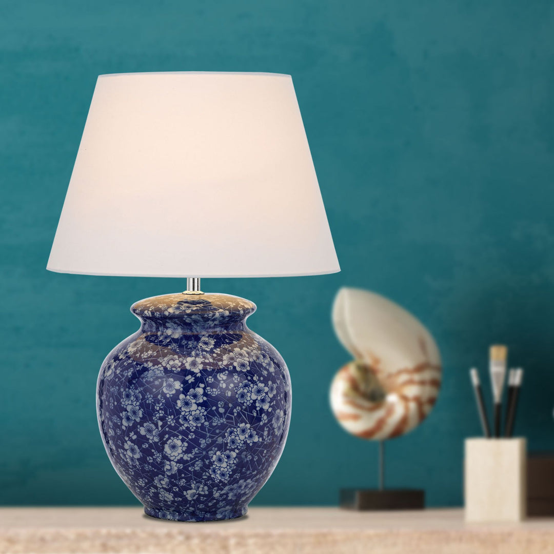 Telbix YULAN - 25W Ceramic Table Lamp-Telbix-Ozlighting.com.au