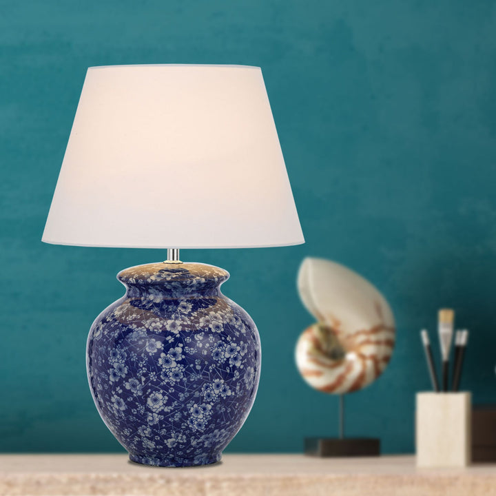 Telbix YULAN - 25W Ceramic Table Lamp-Telbix-Ozlighting.com.au