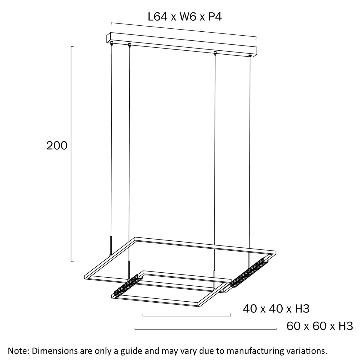 Telbix ZAFRA Pendant - 2 Tier Light-Telbix-Ozlighting.com.au