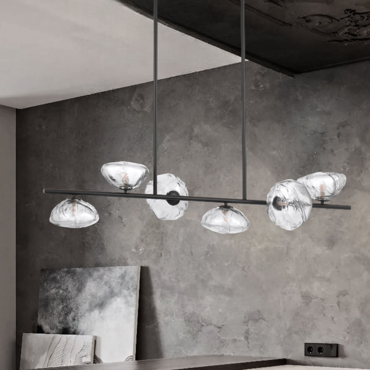 Telbix ZECCA Pendant - 6 Light Vertical-Telbix-Ozlighting.com.au