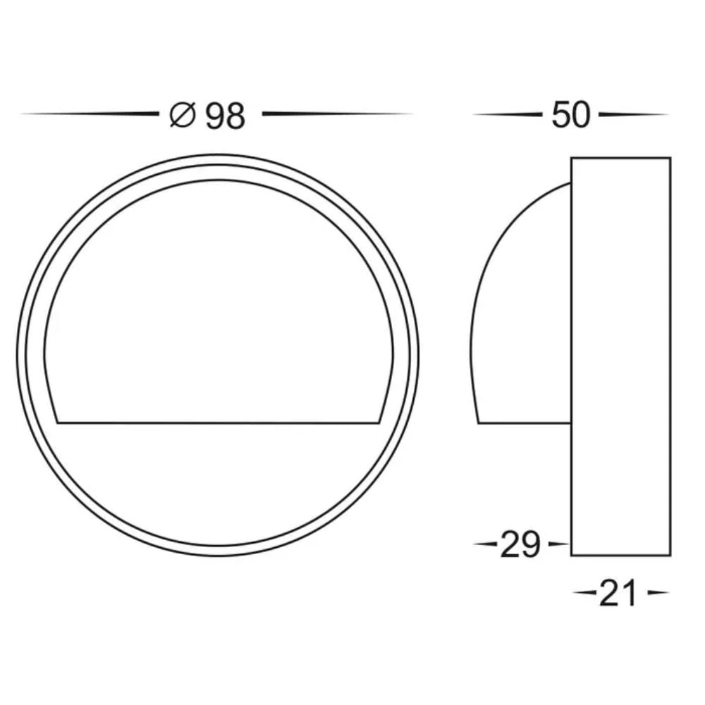Vencha BOLTON - Step Light with Eyelid IP65 12V DC DRIVER REQUIRED-Vencha-Ozlighting.com.au