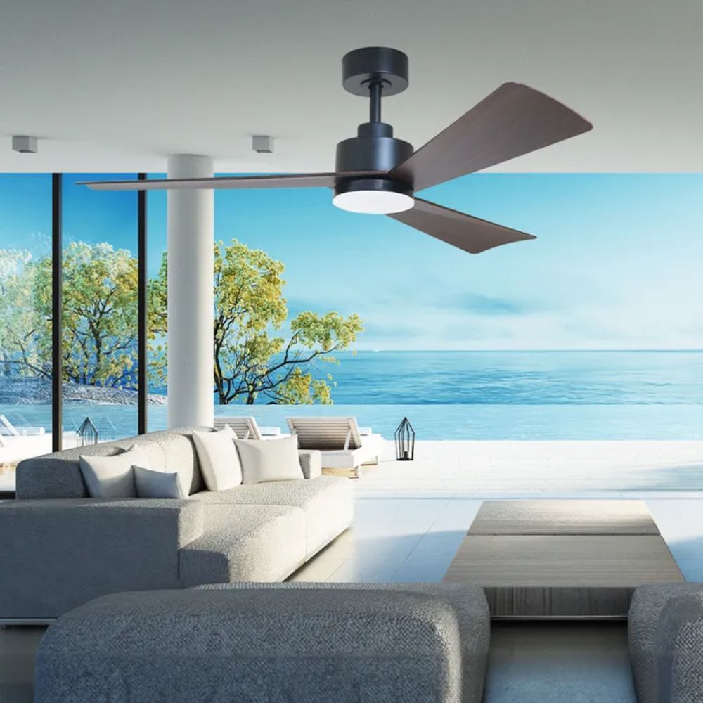 Vencha BRONTE - 3 Blade 52" 1320mm DC Ceiling Fan with LED Light-Vencha-Ozlighting.com.au