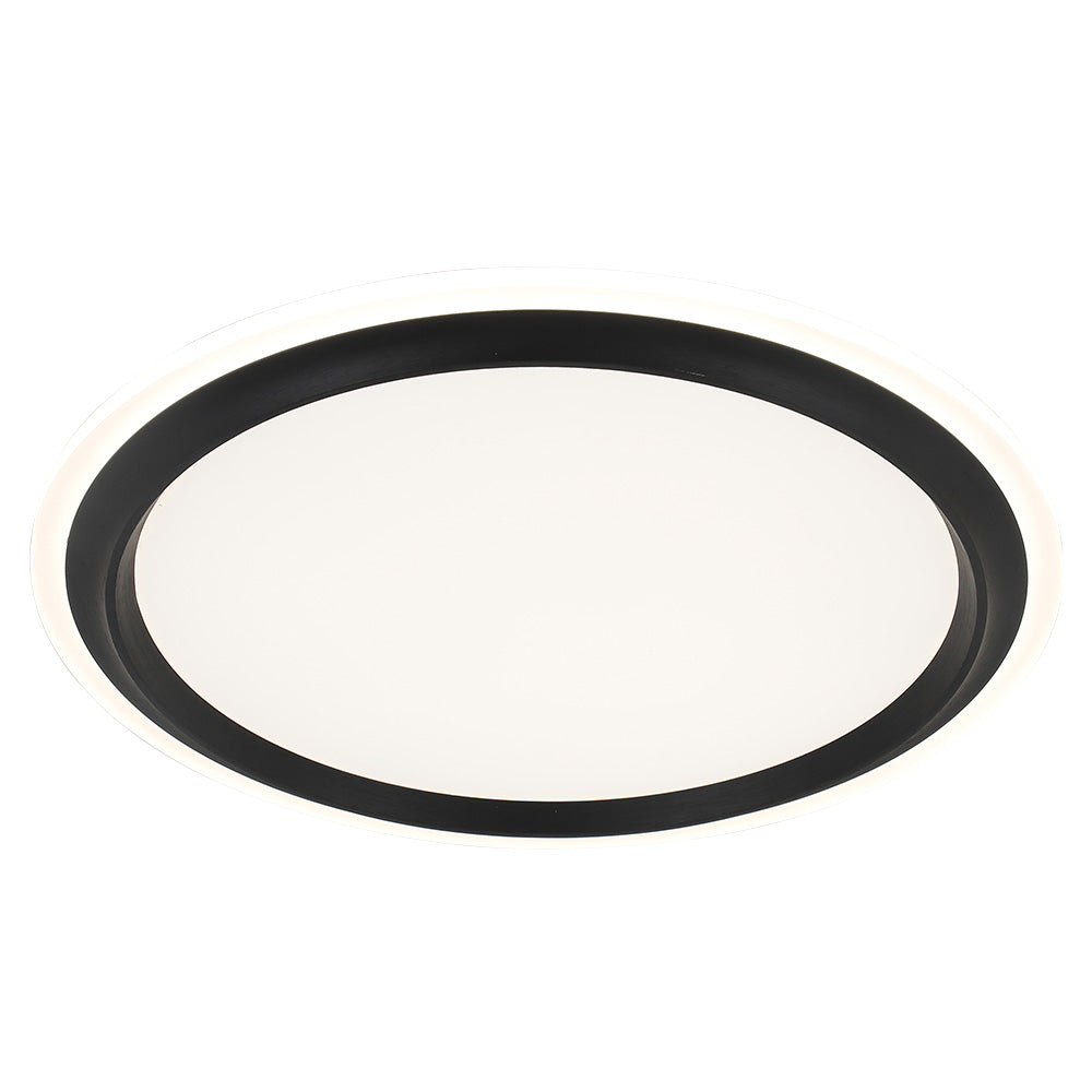 Vencha DUKE - Oyster Ceiling Light - Black-Vencha-Ozlighting.com.au