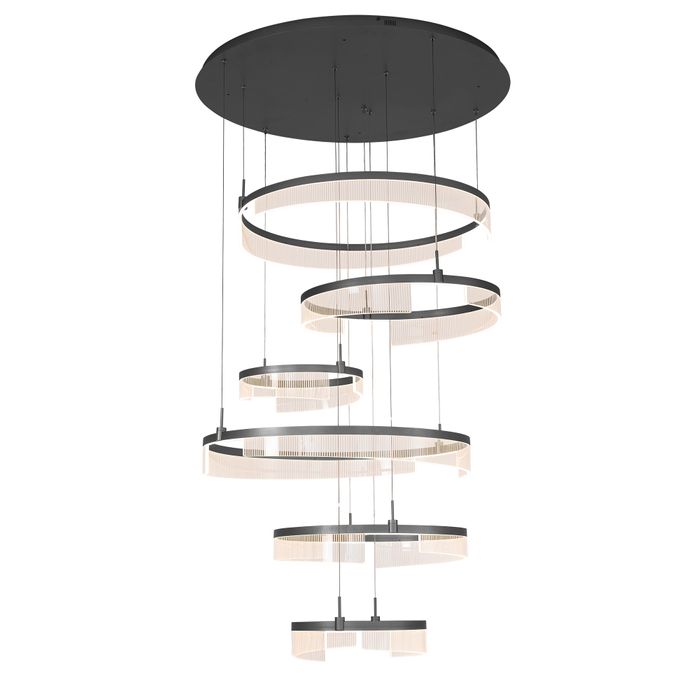 Vencha Lando 6 Ring - Black-Vencha-Ozlighting.com.au