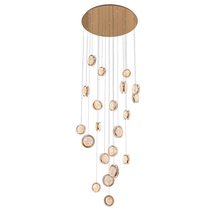 Vencha Yoyo-21 Pendant Light - Gold-Vencha-Ozlighting.com.au