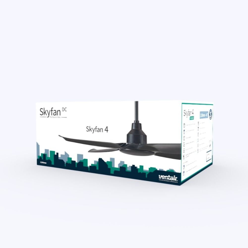 Ventair SKYFAN 4 - 4 Blade 48" 1200mm DC Ceiling Fan-Ventair-Ozlighting.com.au