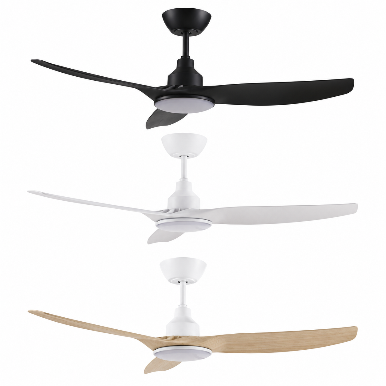 Ventair SKYFAN-52-LIGHT - 1300mm 52" DC Ceiling Fan With 20W LED Light - Smart Control Adaptable - Remote Included-Ventair-Ozlighting.com.au