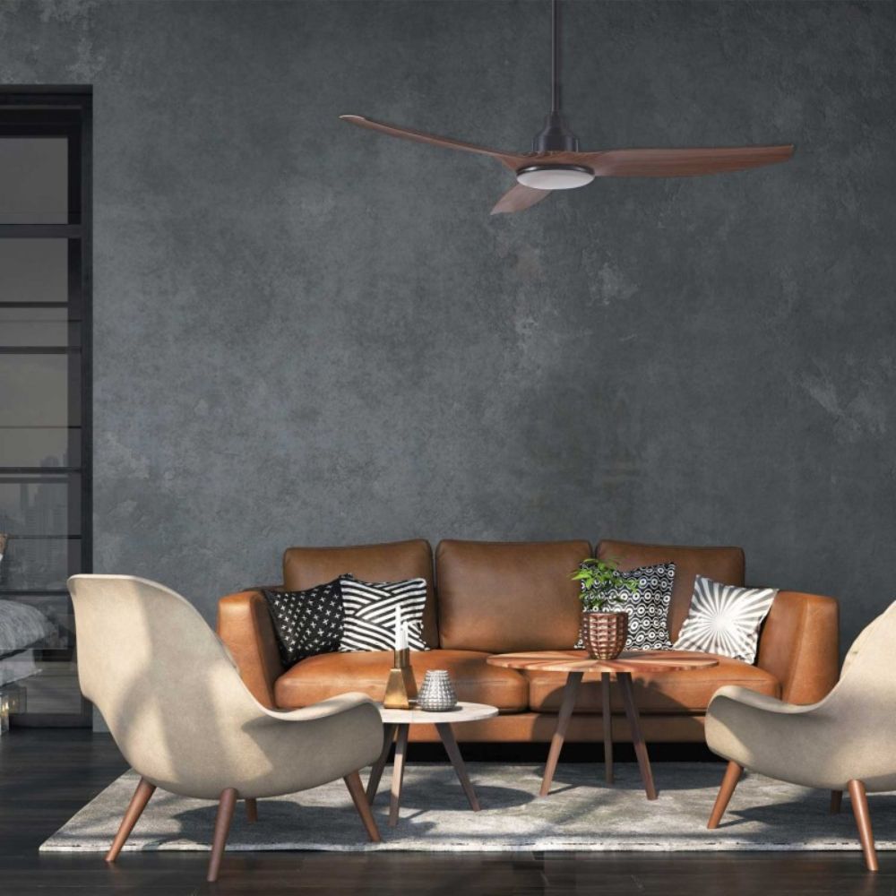 Ventair SKYFAN DC Ceiling Fan - 3 Blade 52" 1300mm, Switchable CCT LED Light-Ventair-Ozlighting.com.au