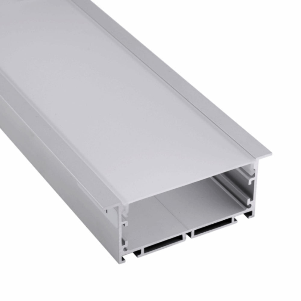 Vibe VB-ALP047 Recessed Aluminium Profile - Opal Diffuser-Vibe Lighting-Ozlighting.com.au