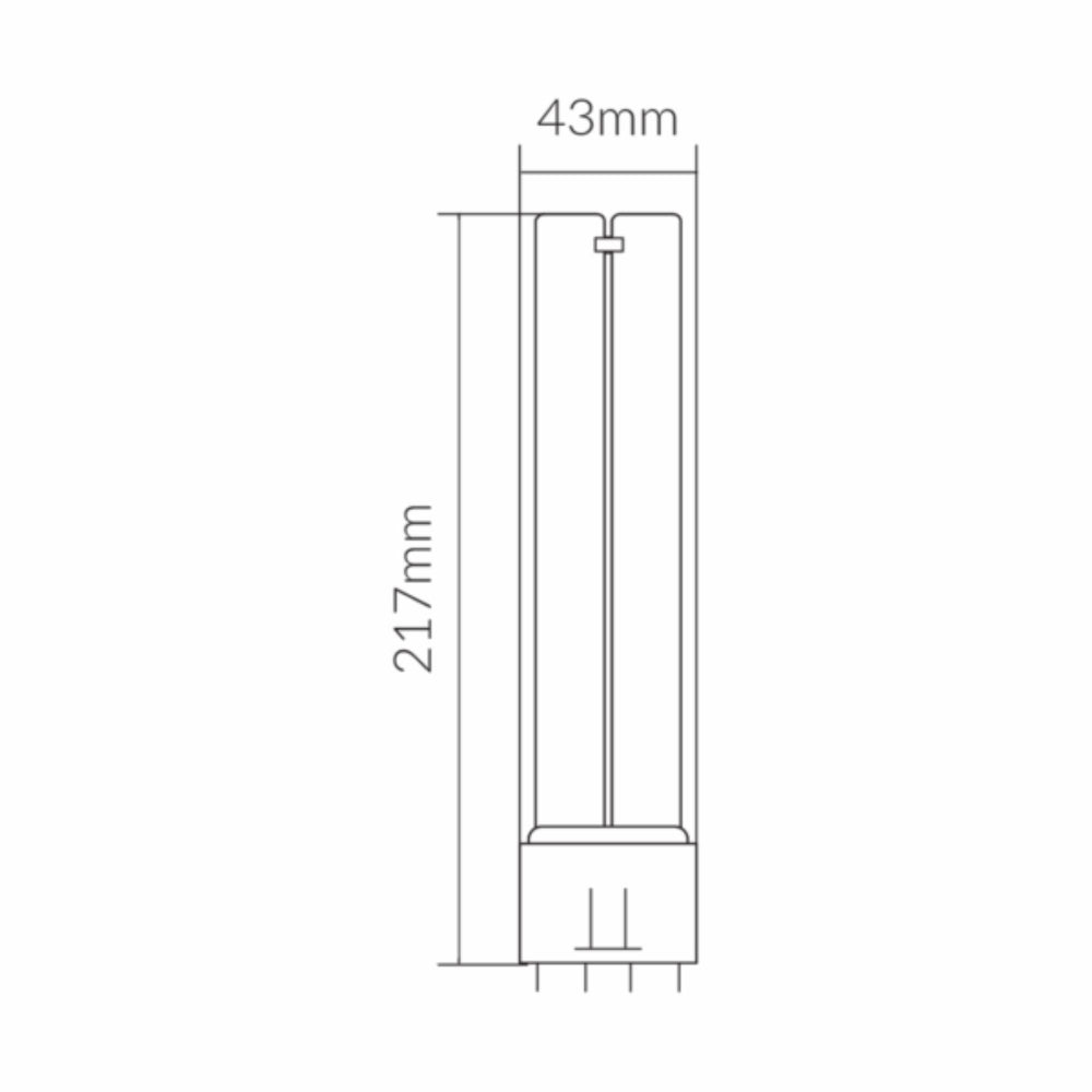 Vibe VBFDL PLL 4-Pin Fluorescent Lamp-Vibe Lighting-Ozlighting.com.au