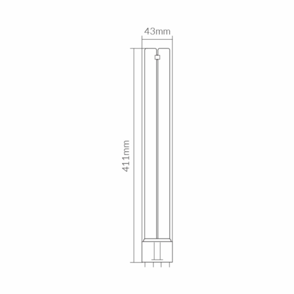 Vibe VBFDL PLL 4-Pin Fluorescent Lamp-Vibe Lighting-Ozlighting.com.au