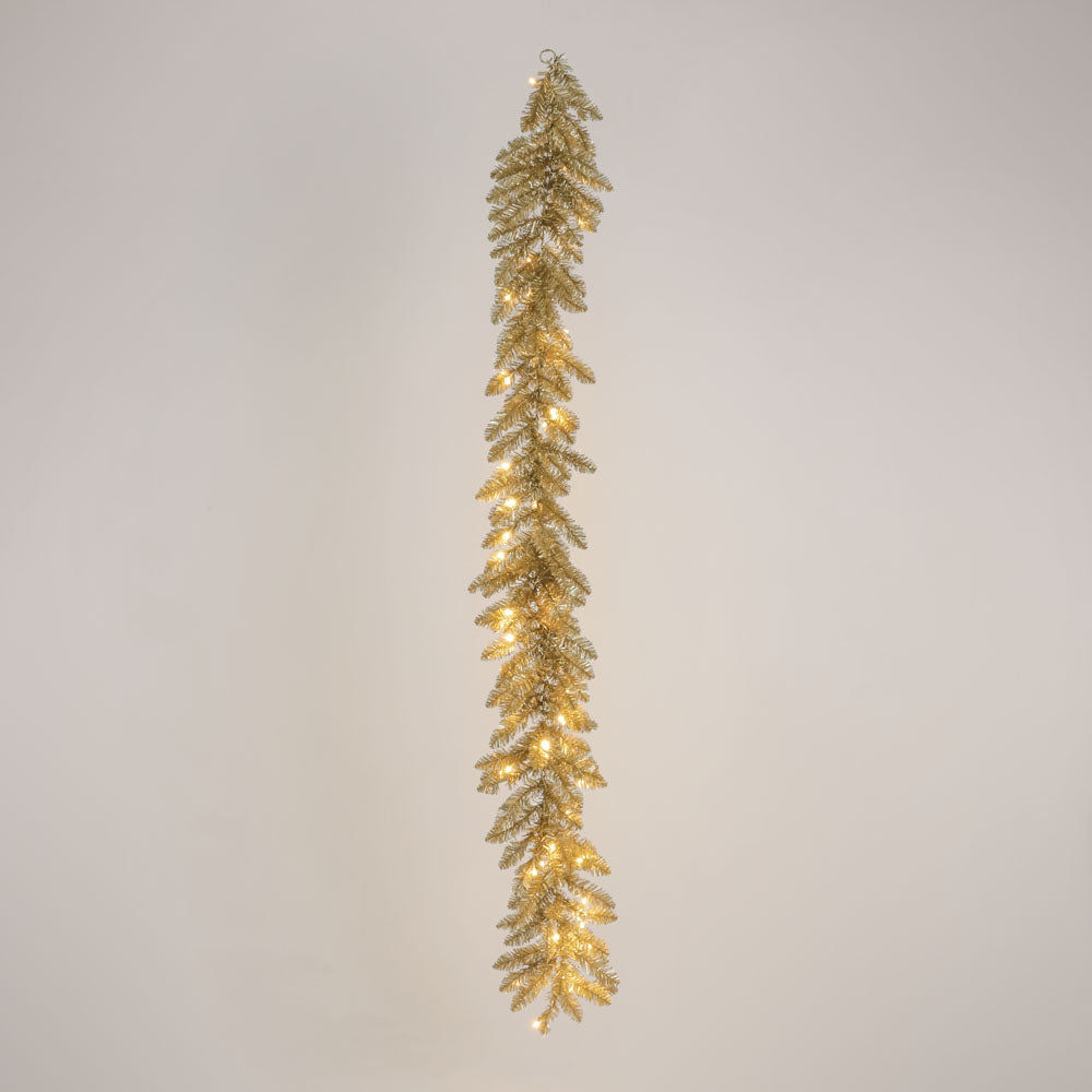 Vixen & Velvet CHAMPAGNE Light-Up Garland 180cm - 50 LEDs-VIXEN & VELVET-Ozlighting.com.au