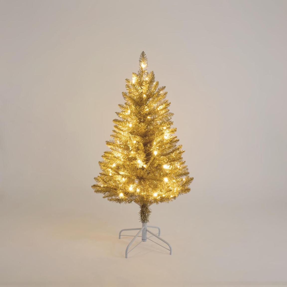 Vixen & Velvet CHAMPAGNE Light-Up Tree 120cm - 70 LEDs-VIXEN & VELVET-Ozlighting.com.au