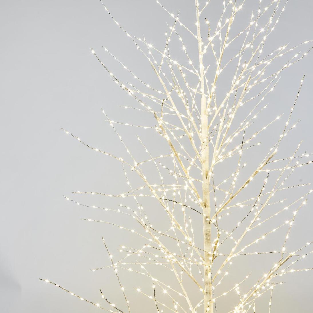 Vixen & Velvet FOREST Light-Up Tree 180cm - White, 1300 Lights-VIXEN & VELVET-Ozlighting.com.au