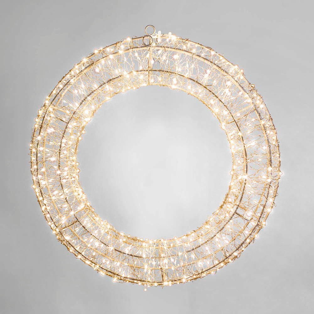 Vixen & Velvet STELLAR Light-Up Wreath - 70cm-VIXEN & VELVET-Ozlighting.com.au