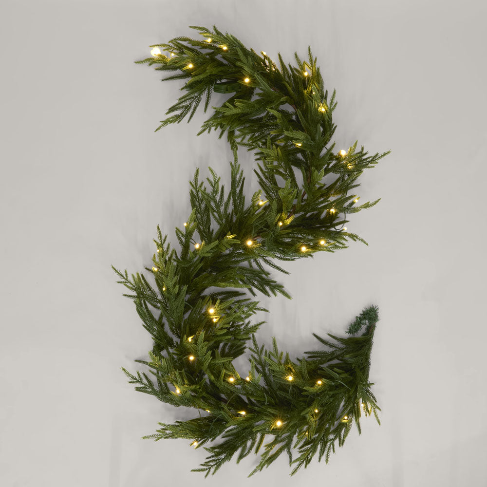 Vixen & Velvet Touch Light-Up Garland - 180cm, Soft-VIXEN & VELVET-Ozlighting.com.au
