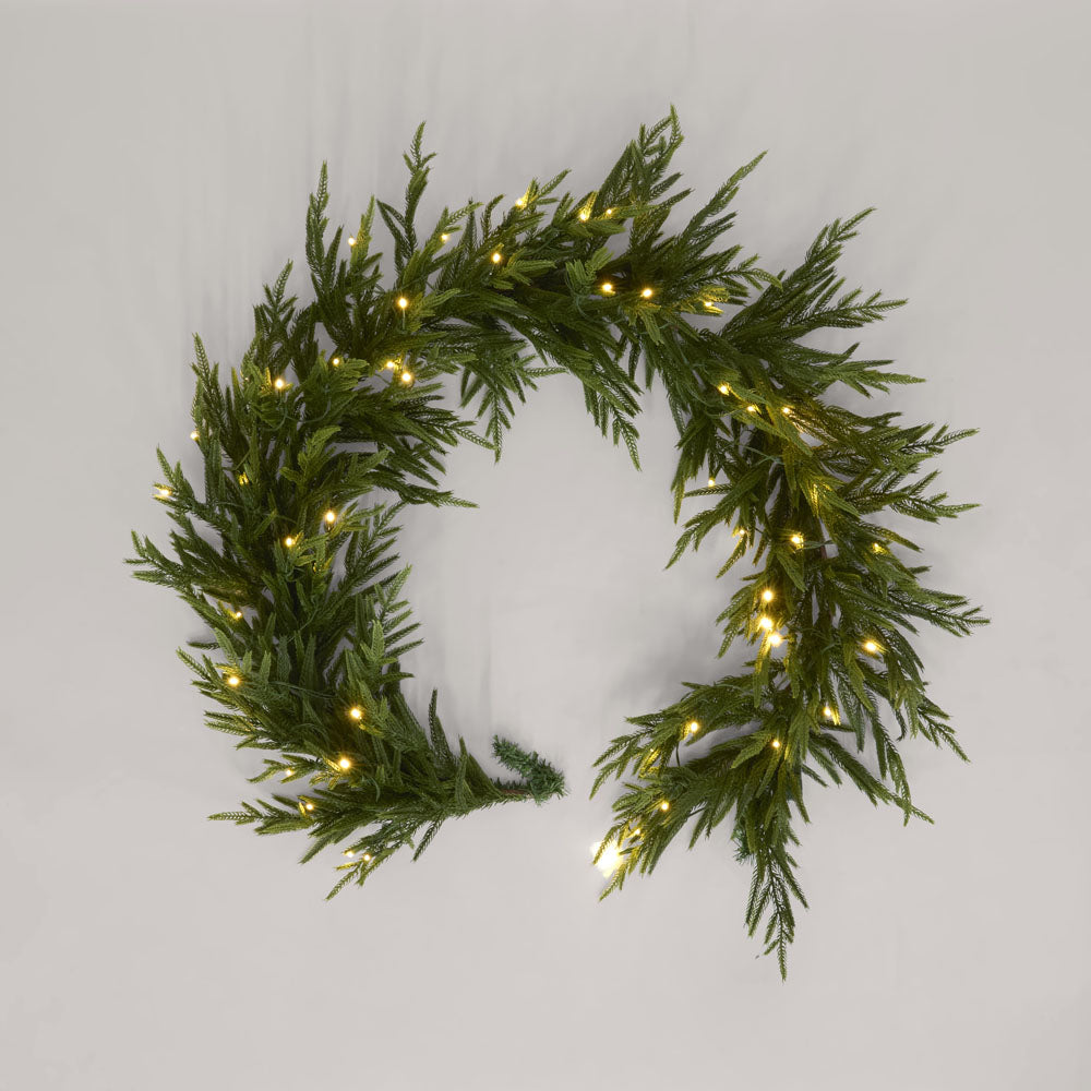 Vixen & Velvet Touch Light-Up Garland - 180cm, Soft-VIXEN & VELVET-Ozlighting.com.au