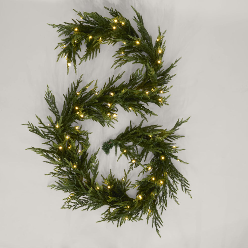 Vixen & Velvet Touch Light-Up Garland - 270cm, Soft-VIXEN & VELVET-Ozlighting.com.au