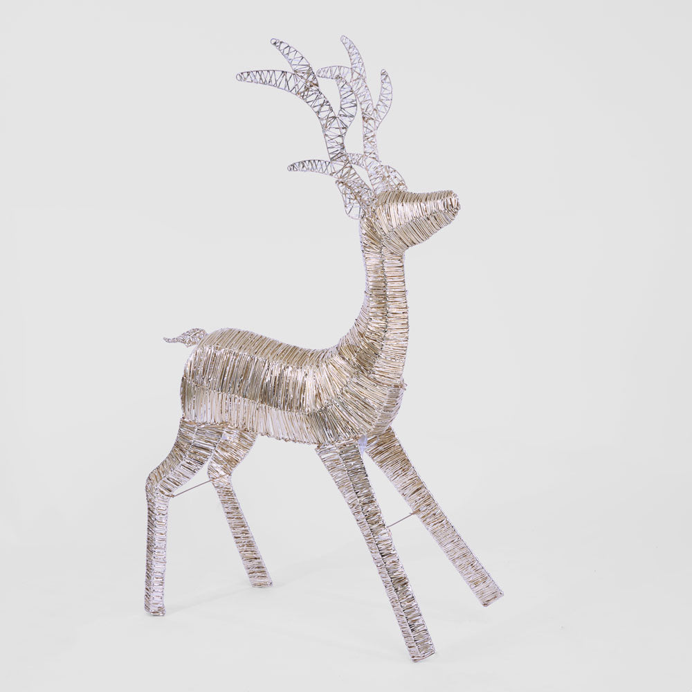 Vixen & Velvet WRAPT Light-Up Reindeer - Small Gold-VIXEN & VELVET-Ozlighting.com.au