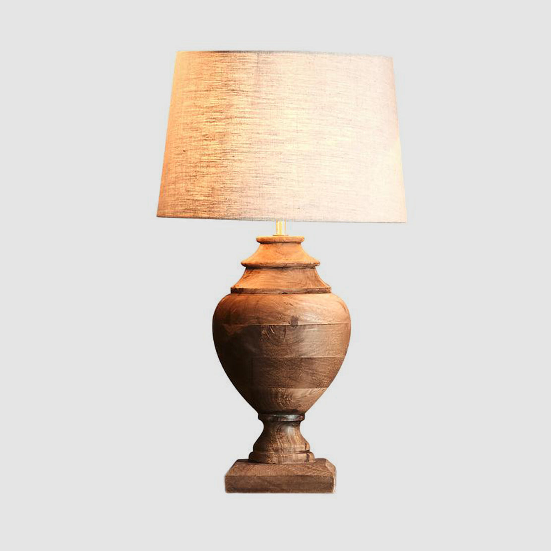 Zaffero AMPHORA Table Lamp Base Only Small Dark Natural-Zaffero-Ozlighting.com.au