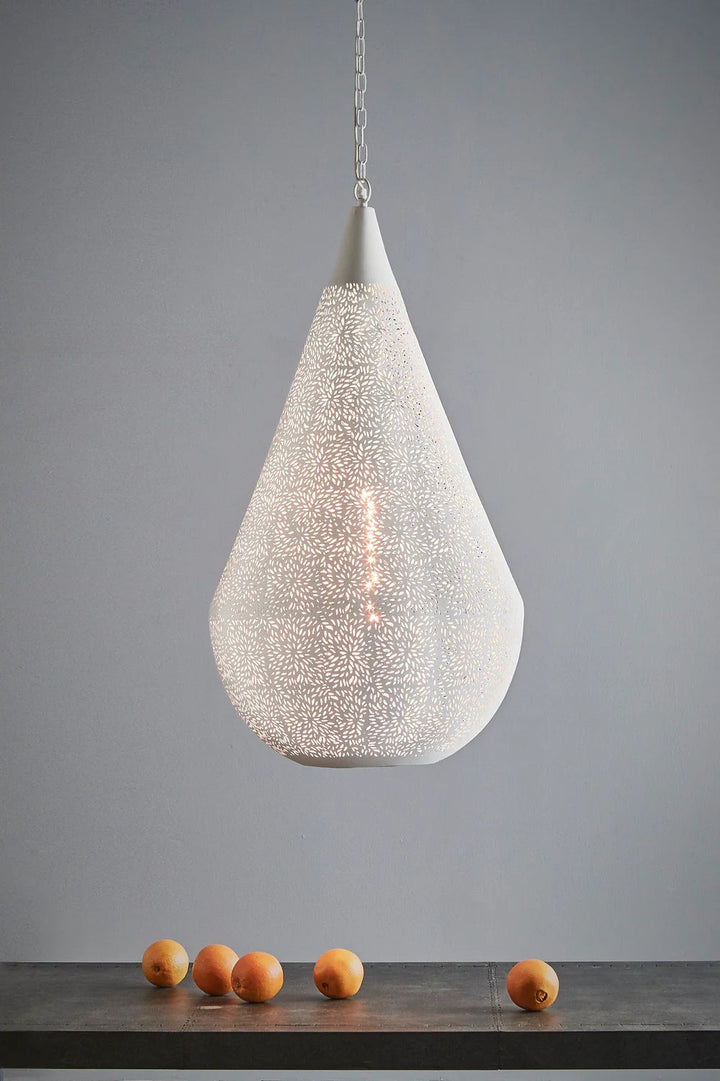 Zaffero AQUARIUS - Perforated Teardrop Metal Pendant-Zaffero-Ozlighting.com.au