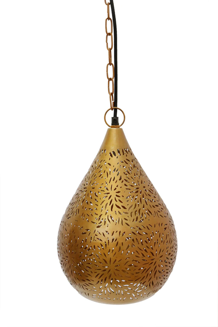 Zaffero AQUARIUS - Perforated Teardrop Metal Pendant-Zaffero-Ozlighting.com.au