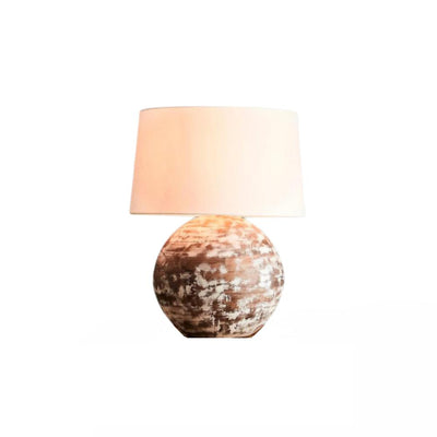 Zaffero BOULE - Turned Mango Wood Ball Table Lamp-Zaffero-Ozlighting.com.au