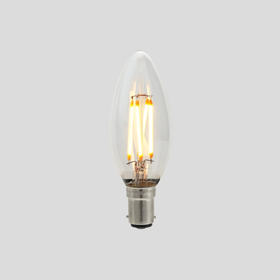 Zaffero C35 Candle LED Filament Globe 3W B15 2200K-Zaffero-Ozlighting.com.au