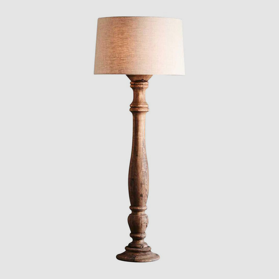 Zaffero CANDELA Floor Lamp Base Only Large Dark Natural-Zaffero-Ozlighting.com.au
