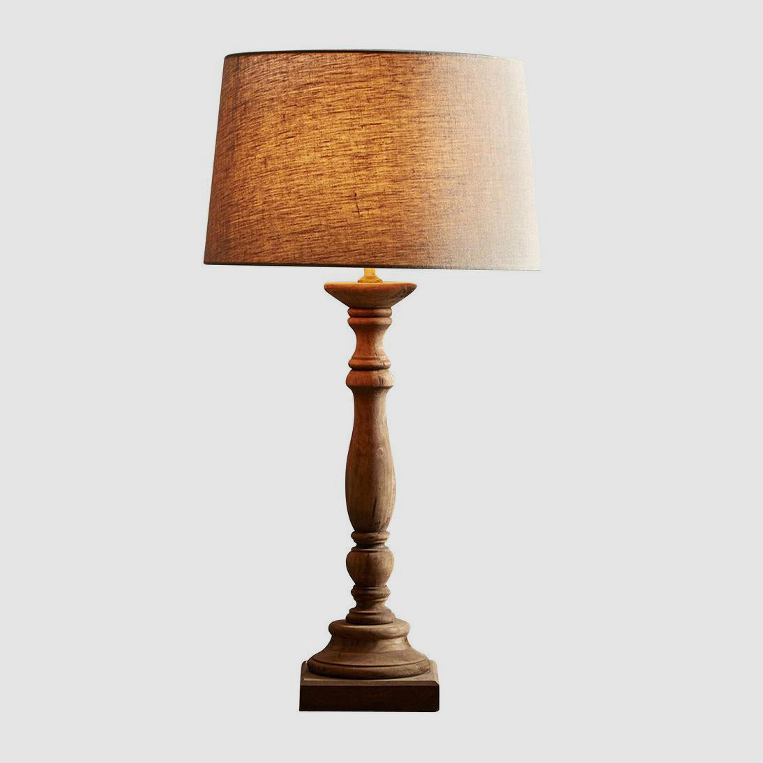 Zaffero CANDELA Table Lamp Base Only Small Dark Natural-Zaffero-Ozlighting.com.au