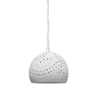 Zaffero CORAL - Hand Cut Patterned Metal Dome Pendant-Zaffero-Ozlighting.com.au