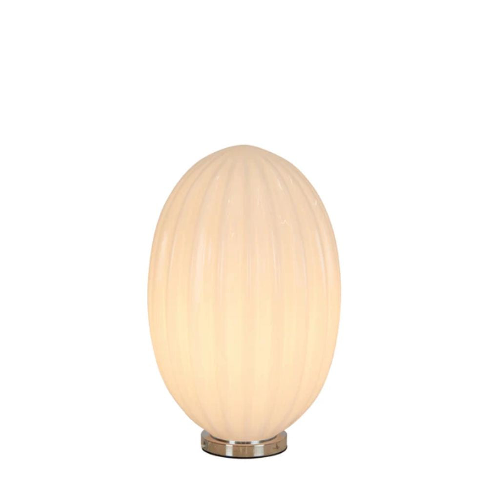 Zaffero COSTOLETTE - Robbed Glass Opal Table Lamp-Zaffero-Ozlighting.com.au