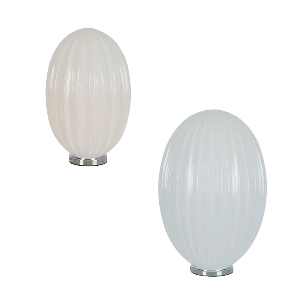Zaffero COSTOLETTE - Robbed Glass Opal Table Lamp-Zaffero-Ozlighting.com.au