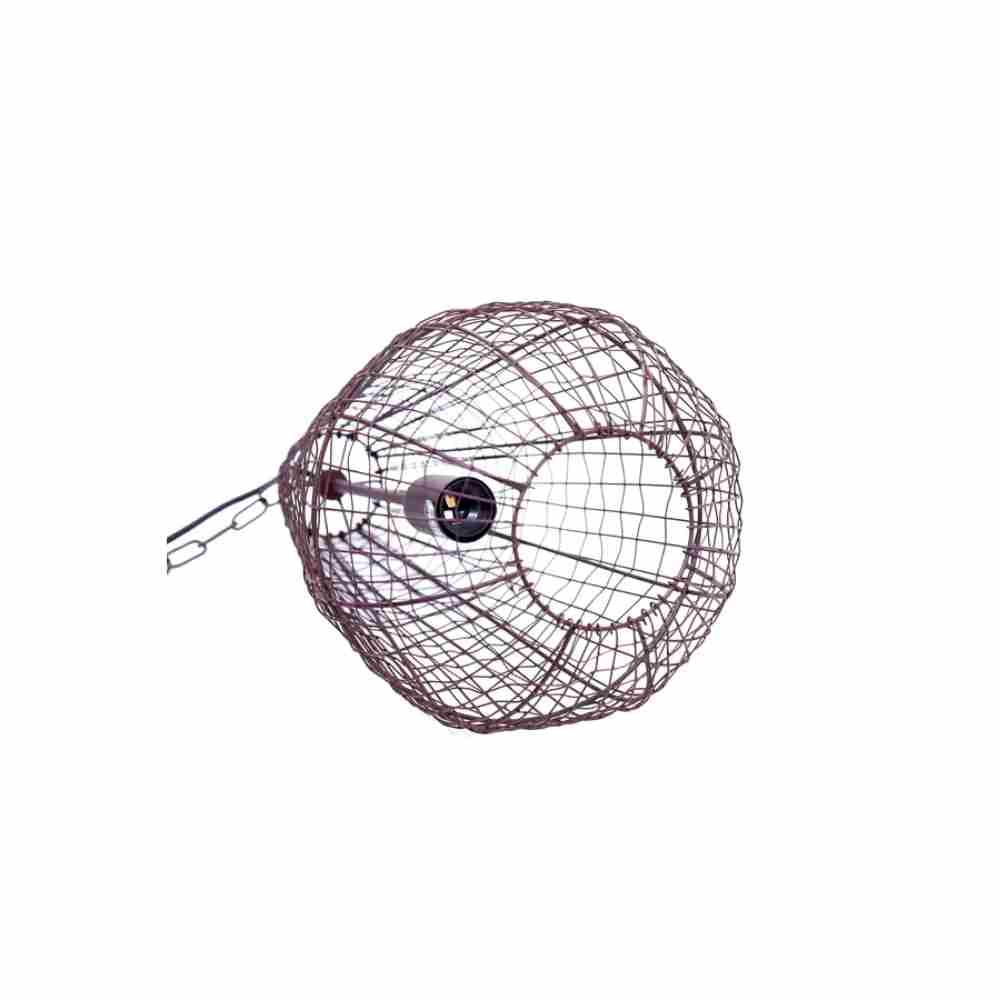 Zaffero CRAY Pendant - Antique Copper Open Wire Weave Teardrop-Zaffero-Ozlighting.com.au