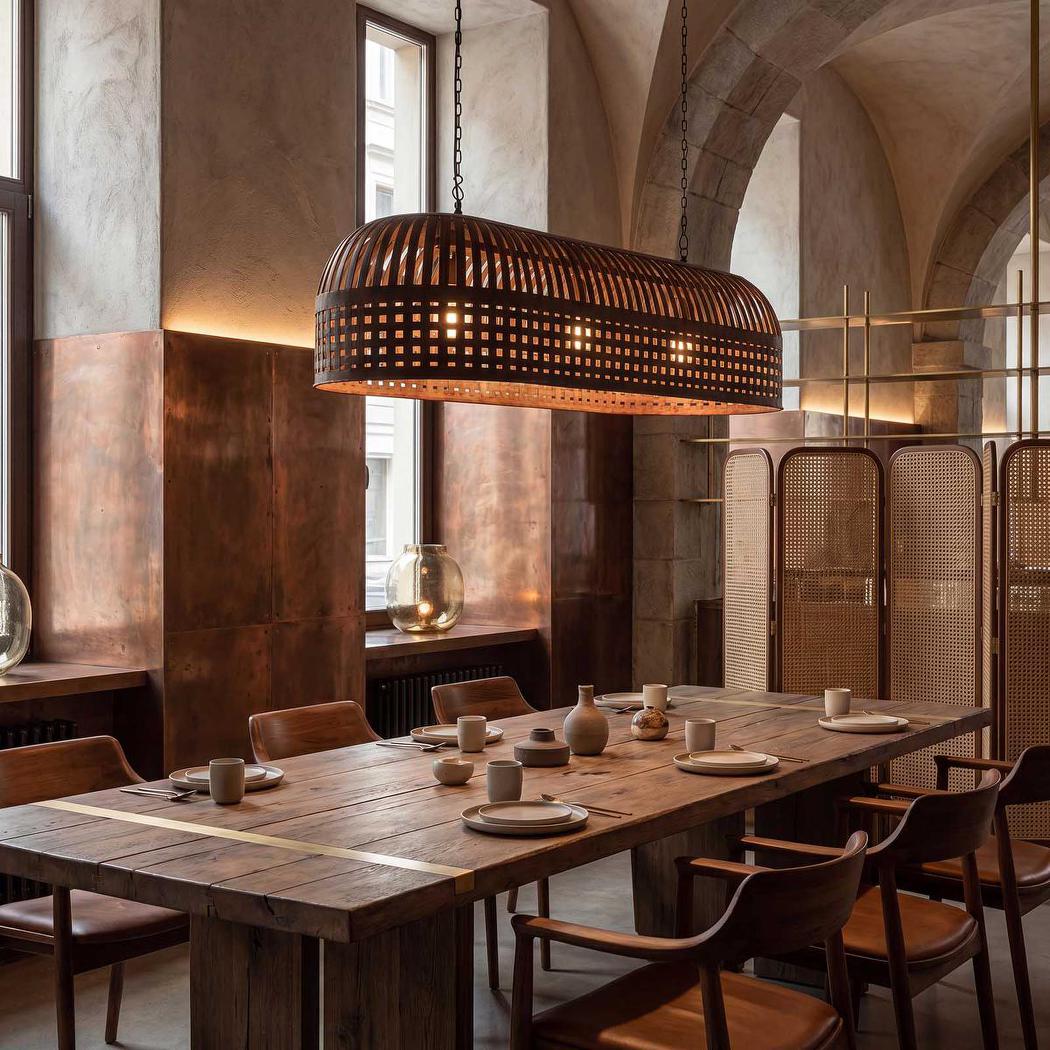 Zaffero ESCH Pendant Light Extra Long Rust-Zaffero-Ozlighting.com.au